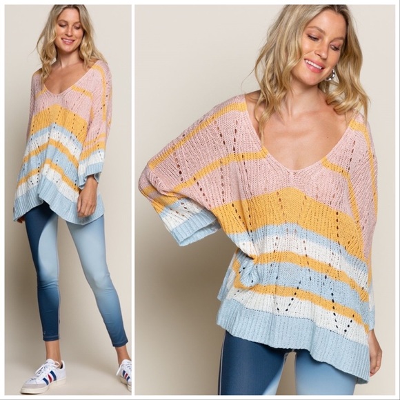 POL Rose Dawn Boxy Oversized Sweater - Picture 3 of 9